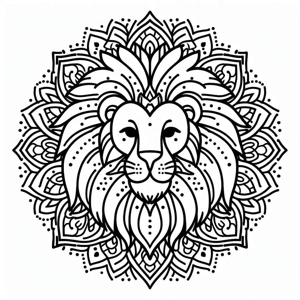 Mandalas Lion